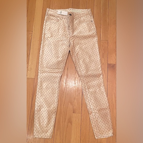 Anthropologie Pilcro and the Letterpress Velvet Polka Dot Pants - Picture 2 of 6